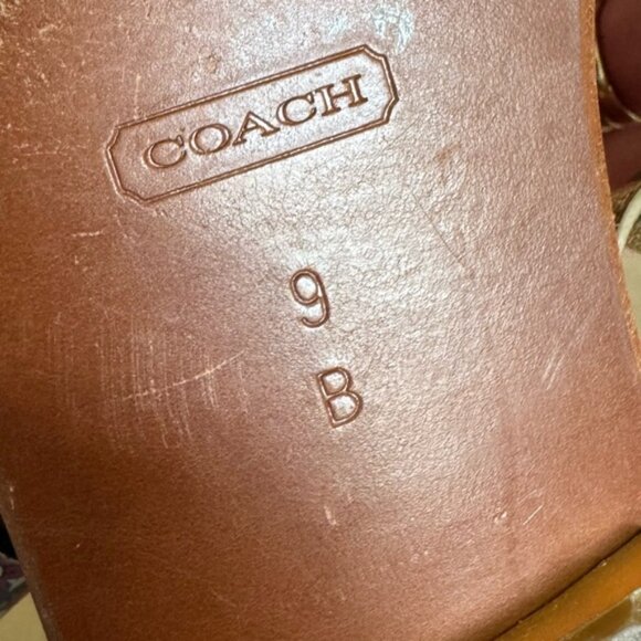 Coach Sally Gold Metallic Leather Sandals. Size 9B - Picture 7 of 10